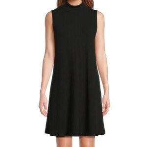 Women’s Black Mkck Neck Sleeveless Dress